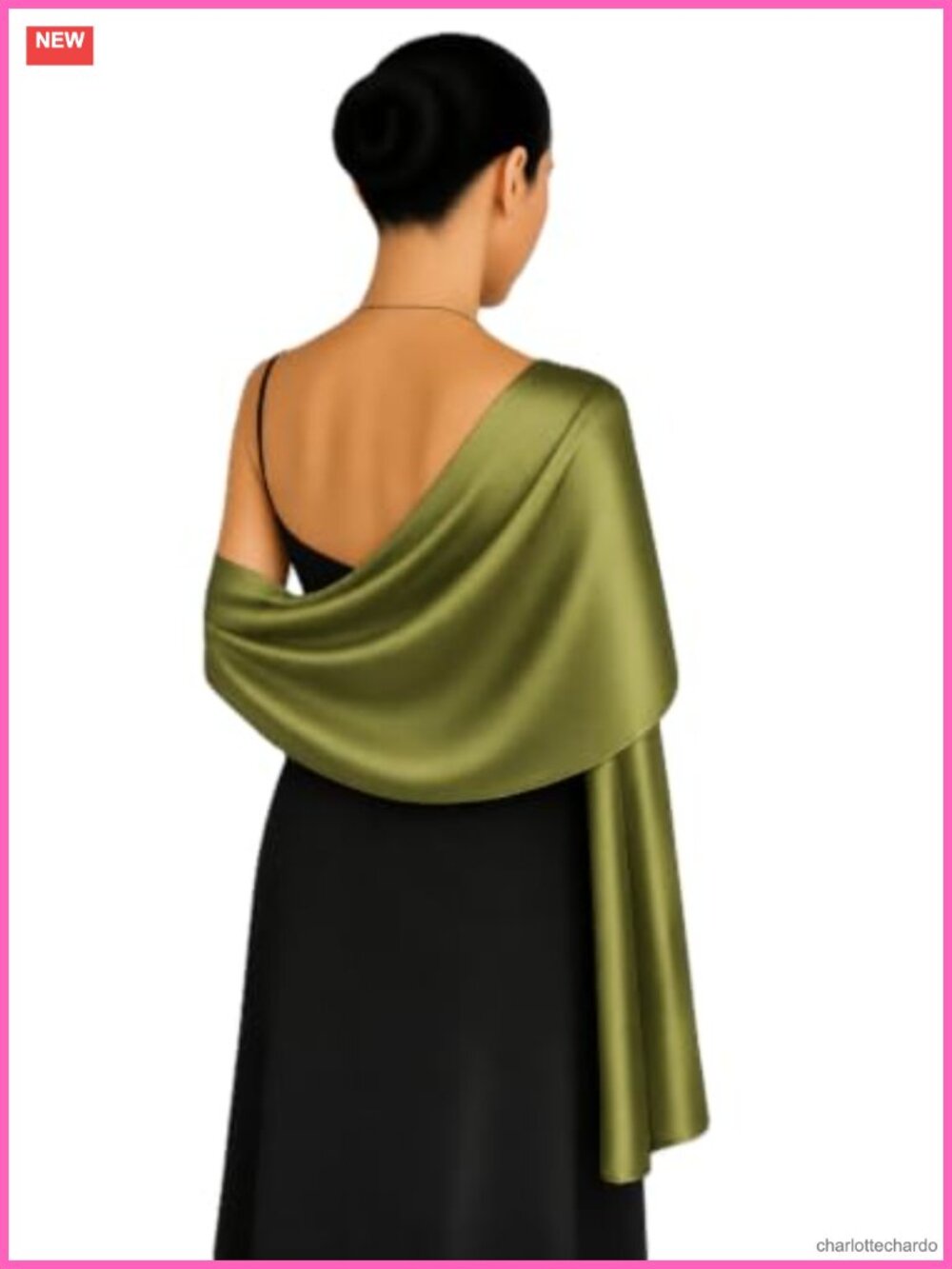Long Satin Patterned Silk Feel Scarf Wrap Shawl Gift Box Women Lightweight